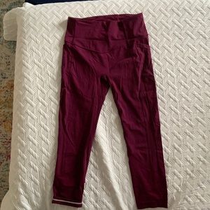 Lululemon invigorate plum size 8